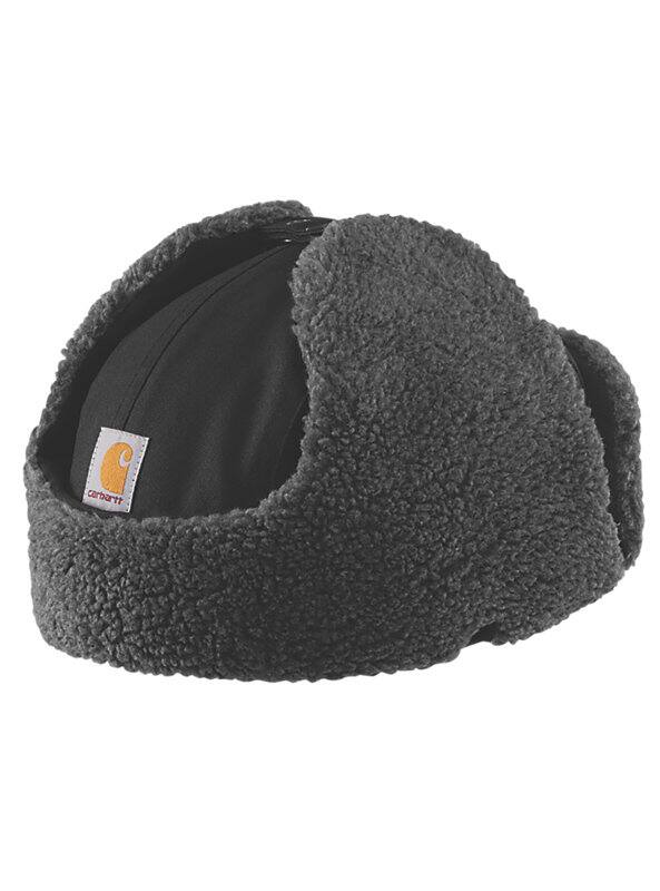 Load image into Gallery viewer, Carhartt Men&#39;s Rain Defender Canvas Trapper Hat Black 105052-N04
