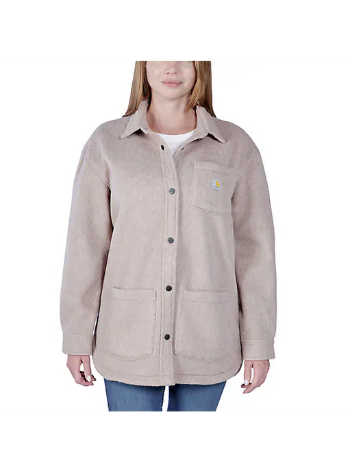 Carhartt Women's Loose Fit Fleece Overshirt Mink 105988-V61