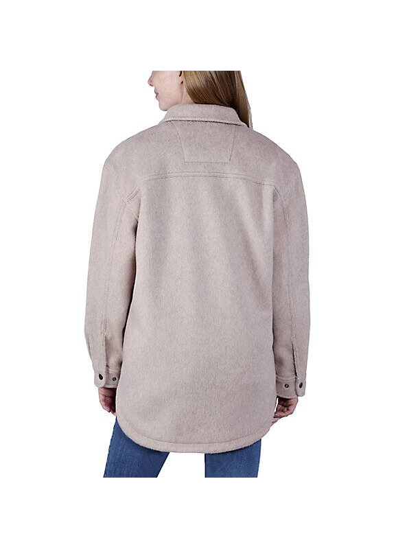 Load image into Gallery viewer, Carhartt Women&#39;s Loose Fit Fleece Overshirt Mink 105988-V61
