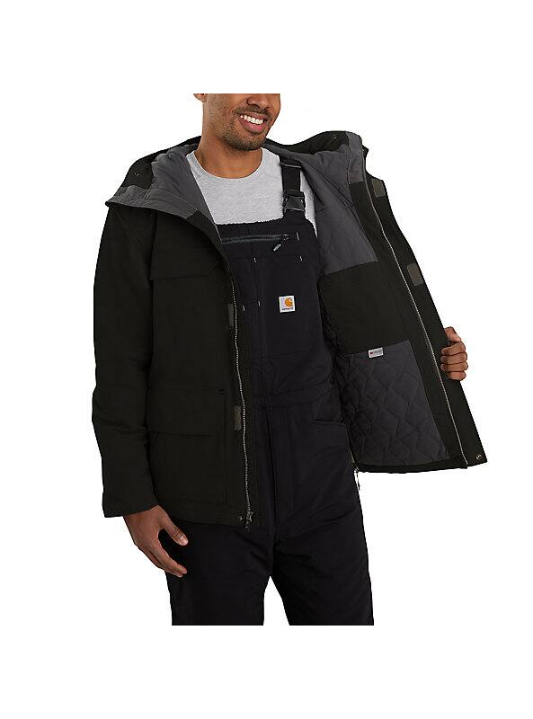 Load image into Gallery viewer, Carhartt Men&#39;s Super Dux Relaxed Fit Insulated Traditional Coat Black 105002-N04
