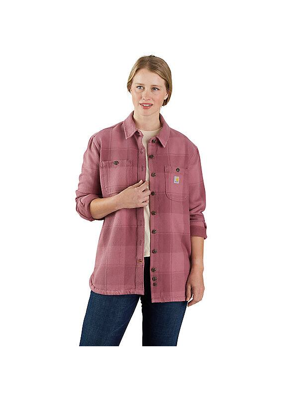 Load image into Gallery viewer, Carhartt Women&#39;s Loose Fit Twill Shirt Woodrose 106450-V73
