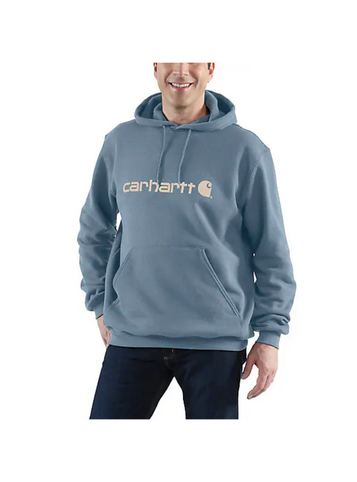 Carhartt Men's Logo Graphic Hoodie Thundercloud Heather 100074-HH5