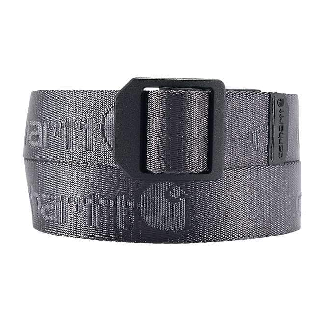 Carhartt Men's Nylon Webbing Ladder Lock Belt Gravel A0005768-GVL