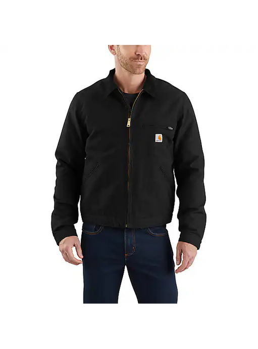 Carhartt Men's Duck Blanket-Lined Detroit Jacket Black 103828-BLK