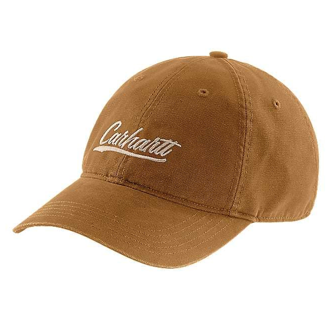 Carhartt Women's Canvas Script Graphic Cap Brown 105247-BRN