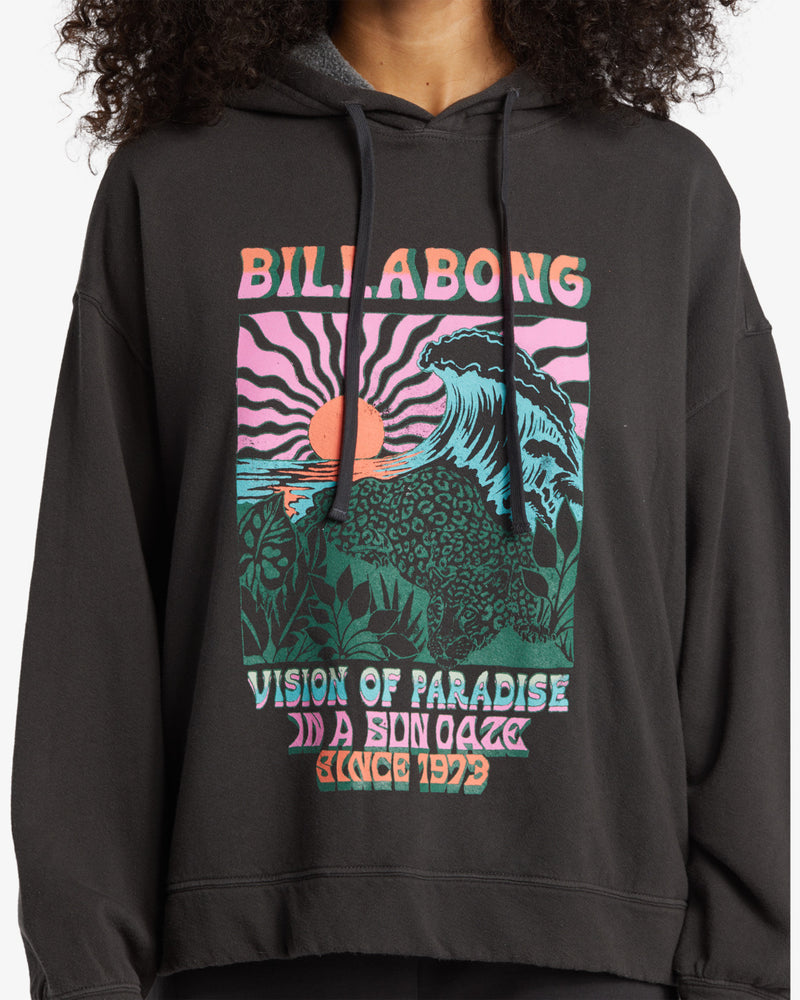 Load image into Gallery viewer, Billabong Women&#39;s Keep It Up Pullover Hoodie Black Sands EBJFT00138-BSD
