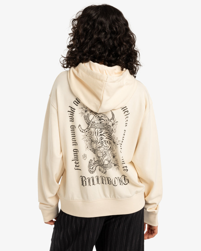 Load image into Gallery viewer, Billabong Women&#39;s Wild Feelings Hoodie Whitecap EBJSF00164-WCP
