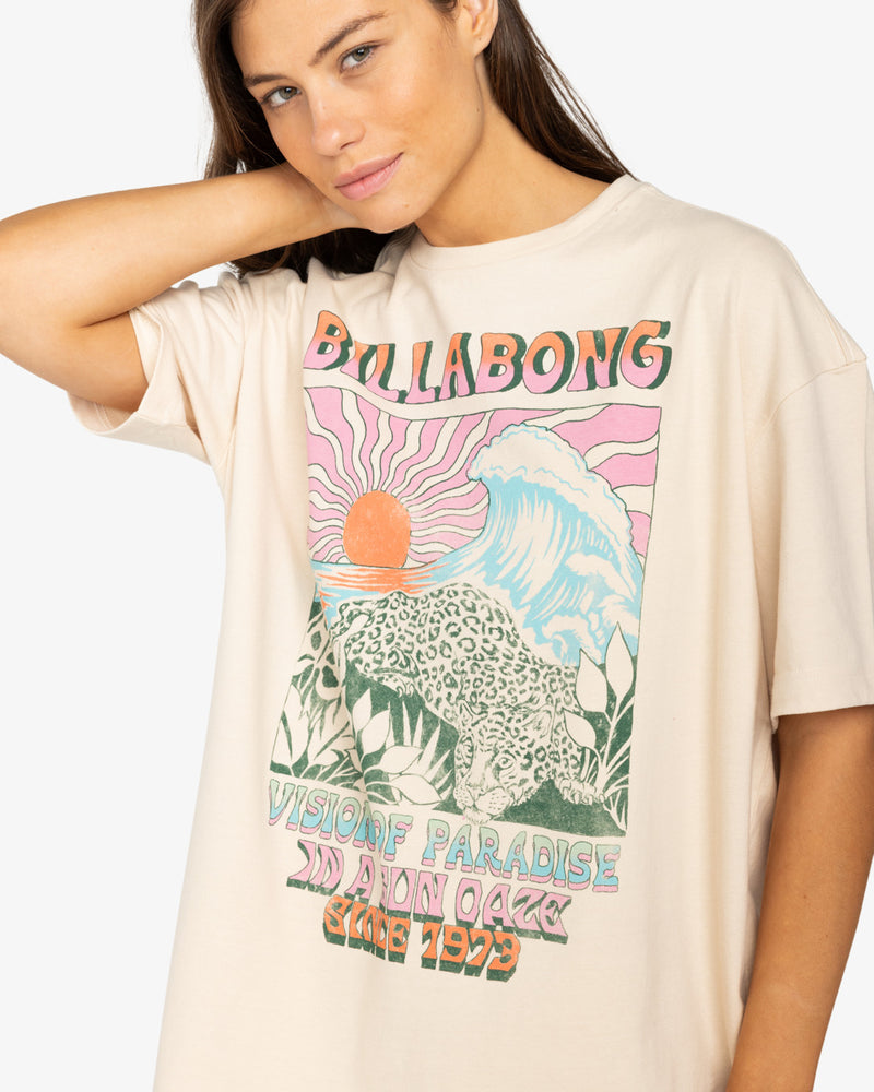 Load image into Gallery viewer, Billabong Women&#39;s Vision Of Paradise T-Shirt White Cap EBJZT00331-WCP
