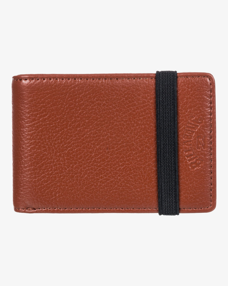 Load image into Gallery viewer, Billabong Men&#39;s Locked Slim Tri-Fold Wallet Chocolate EBYAA00104-CHO
