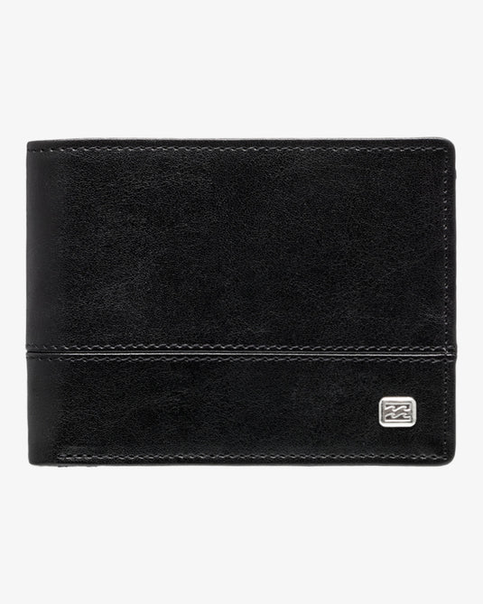 Billabong Men's Dimension Bi-Fold Wallet Black EBYAA00121-BLK