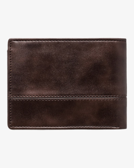 Billabong Men's Dimension Bi-Fold Wallet Chocolate EBYAA00121-CHO