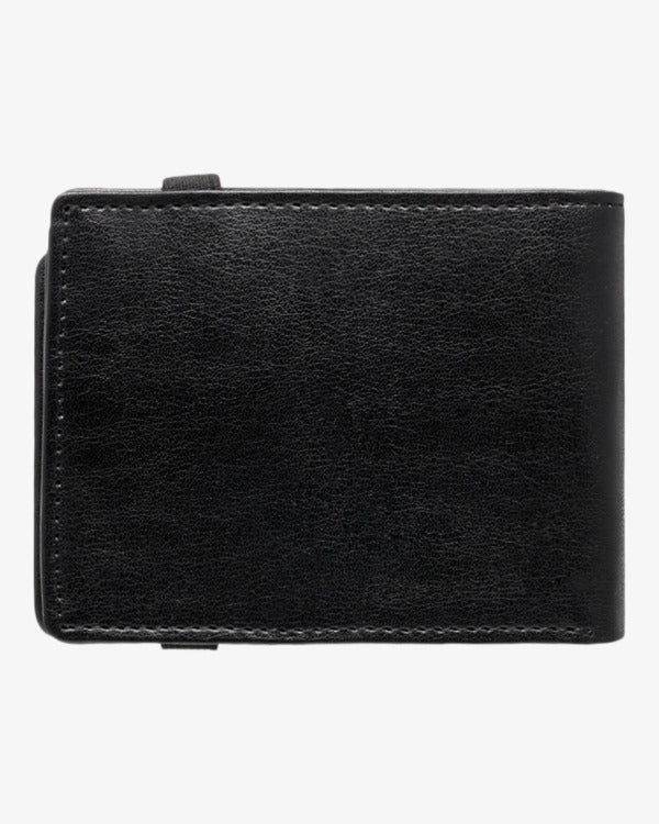 Load image into Gallery viewer, Billabong Men&#39;s Locked Tri-Fold Wallet Black EBYAA00123-BLK
