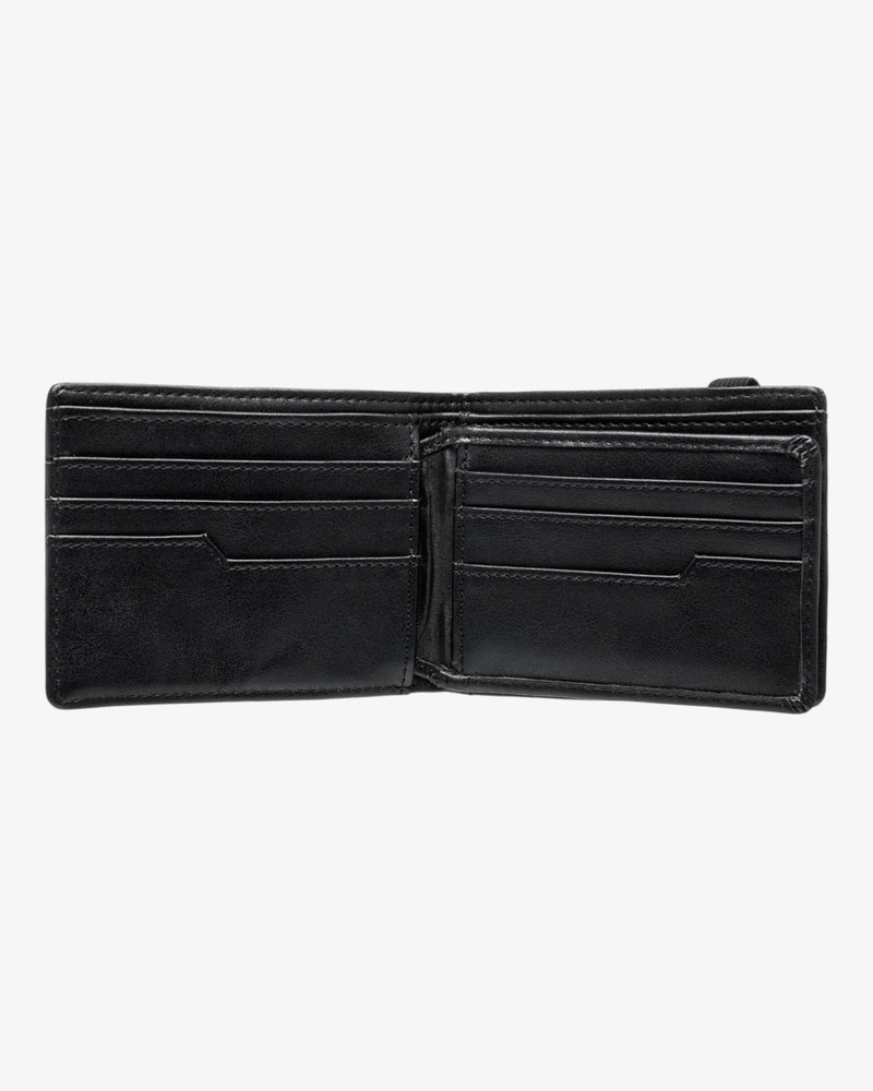 Load image into Gallery viewer, Billabong Men&#39;s Locked Tri-Fold Wallet Black EBYAA00123-BLK
