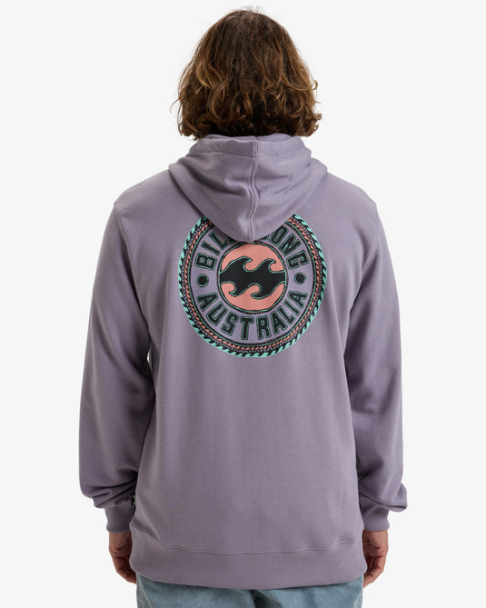 Billabong Men's Foundation Po Pullover Hoodie Light Purple EBYSF00163-SKW0