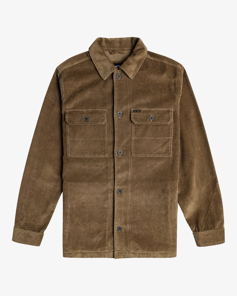 Load image into Gallery viewer, Billabong Men&#39;s Wildwood Corduroy Shacket Otter EBYWT03003_CPT0
