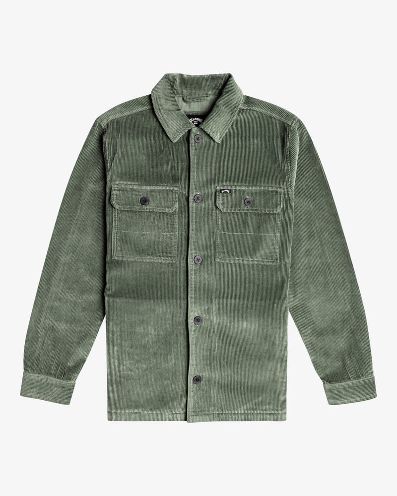 Load image into Gallery viewer, Billabong Men&#39;s Wildwood Corduroy Shacket Hunter EBYWT03003_GPL0
