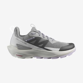 Load image into Gallery viewer, Salomon Women&#39;s Elixir Activ Trail Shoes Sharkskin/Glacier Gray/Orchid Petal L47457500
