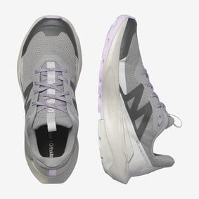 Load image into Gallery viewer, Salomon Women&#39;s Elixir Activ Trail Shoes Sharkskin/Glacier Gray/Orchid Petal L47457500
