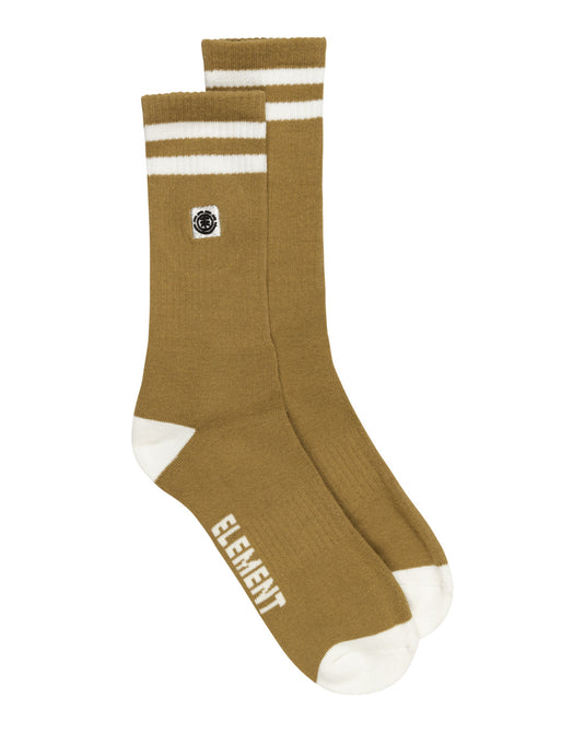 Element Men's Clearsight Skate Socks Dull Gold ELYAA00183_CNE0