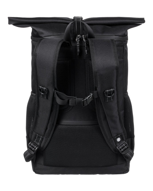 Element Men's Ground Skate Large Progressive Skate Roll-Top Backpack Black ELYBP00149-FBK