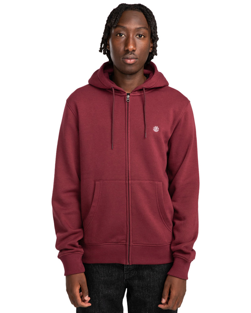 Load image into Gallery viewer, Element Men&#39;s Cornell Classic Zip Up Hoodie Tawny Port ELYFT00170_RSP0
