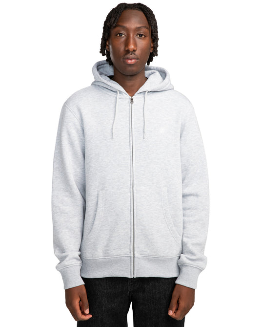 Element Men's Cornell Classic Zip Up Hoodie Mid Grey Heather ELYFT00170_SGBH