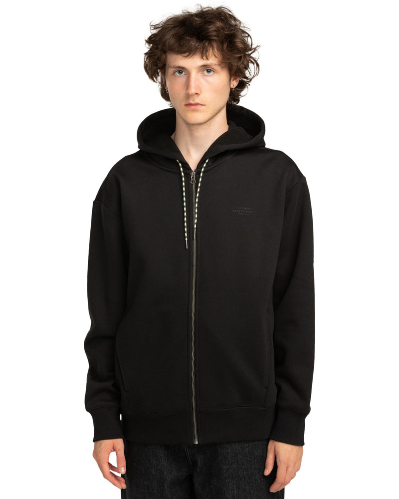 Load image into Gallery viewer, Element Men&#39;s Rain Cornell - Zip - Up Hoodie Flint Black ELYFT00182_FBK
