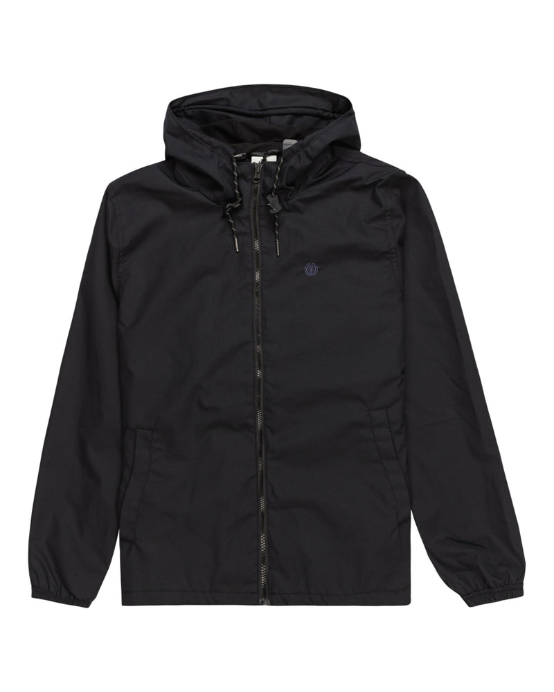 Load image into Gallery viewer, Element Men&#39;s Alder Windbreaker Jacket Flint Black ELYJK00207-FBK
