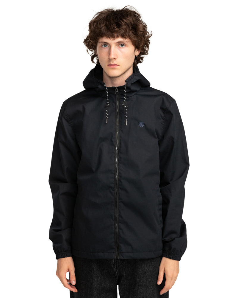 Load image into Gallery viewer, Element Men&#39;s Alder Windbreaker Jacket Flint Black ELYJK00207-FBK
