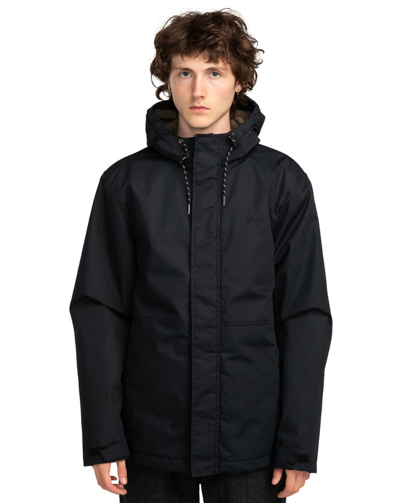 Load image into Gallery viewer, Element Men&#39;s Alder Parka Jacket Flint Black ELYJK00208_FBK
