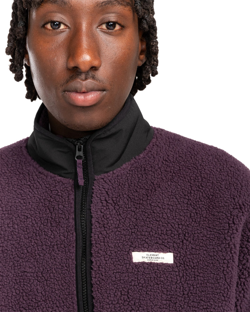 Load image into Gallery viewer, Element Men&#39;s Classic Sherpa Jacket Plum Perfect ELYJK00223-PSN0
