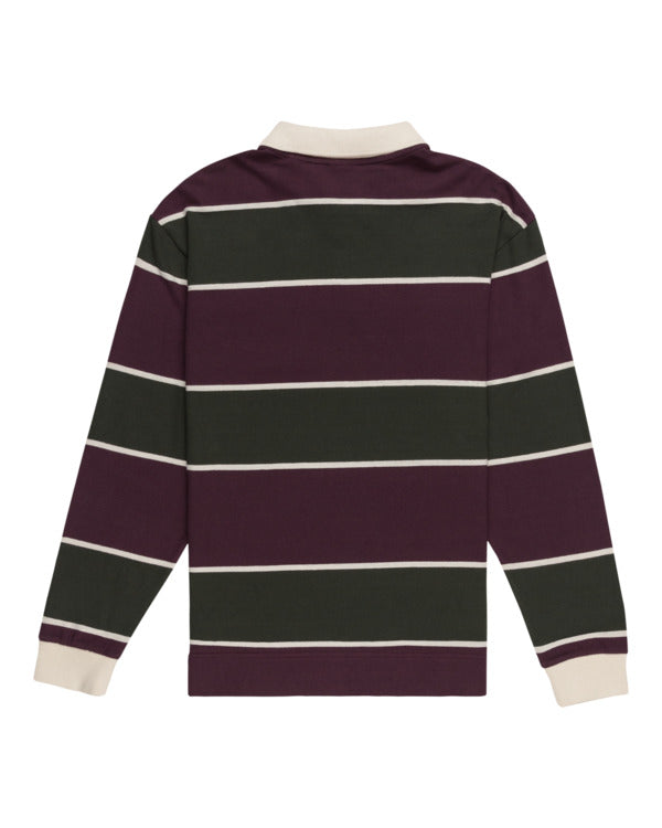 Load image into Gallery viewer, Element Men&#39;s Splengler Long Sleeves Polo T-shirt Plum Perfect ELYKT00169-PSN0
