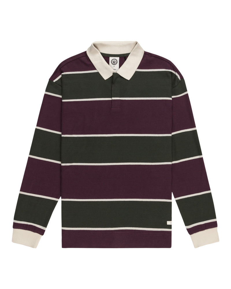 Load image into Gallery viewer, Element Men&#39;s Splengler Long Sleeves Polo T-shirt Plum Perfect ELYKT00169-PSN0
