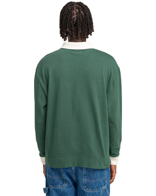 Element Men's Smokey Bear X Element Please Long Sleeves Polo Trekking Green ELYKT00172_TKR