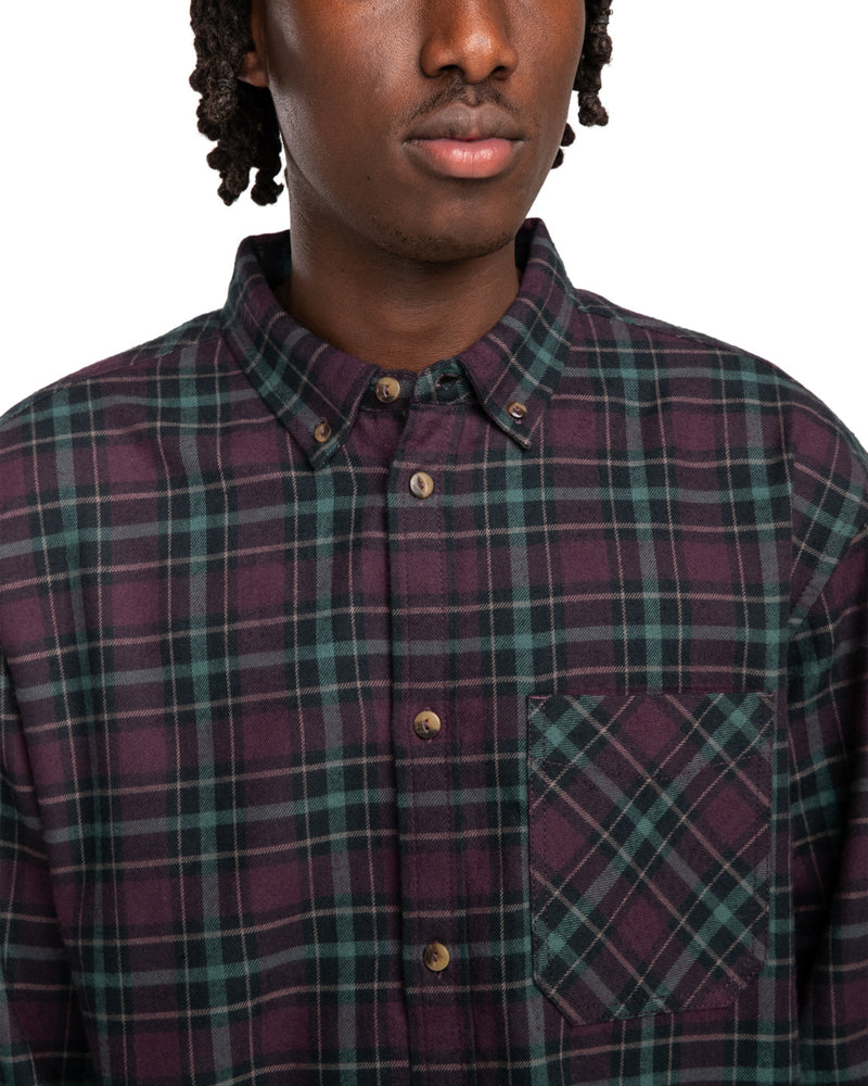 Load image into Gallery viewer, Element Men&#39;s Ivy Shirt Plum Perfect Plaid ELYWT00153_PSN2
