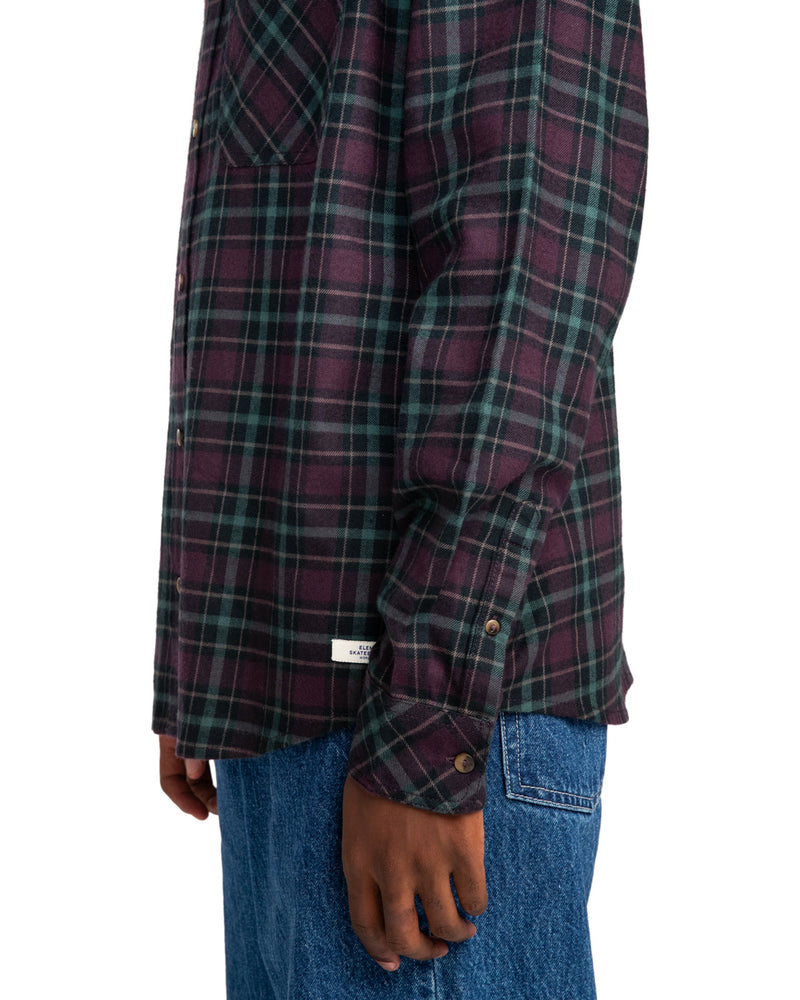 Load image into Gallery viewer, Element Men&#39;s Ivy Shirt Plum Perfect Plaid ELYWT00153_PSN2
