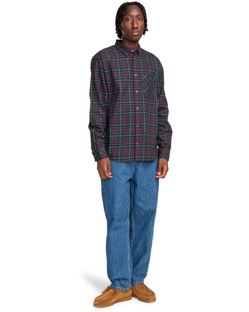 Load image into Gallery viewer, Element Men&#39;s Ivy Shirt Plum Perfect Plaid ELYWT00153_PSN2
