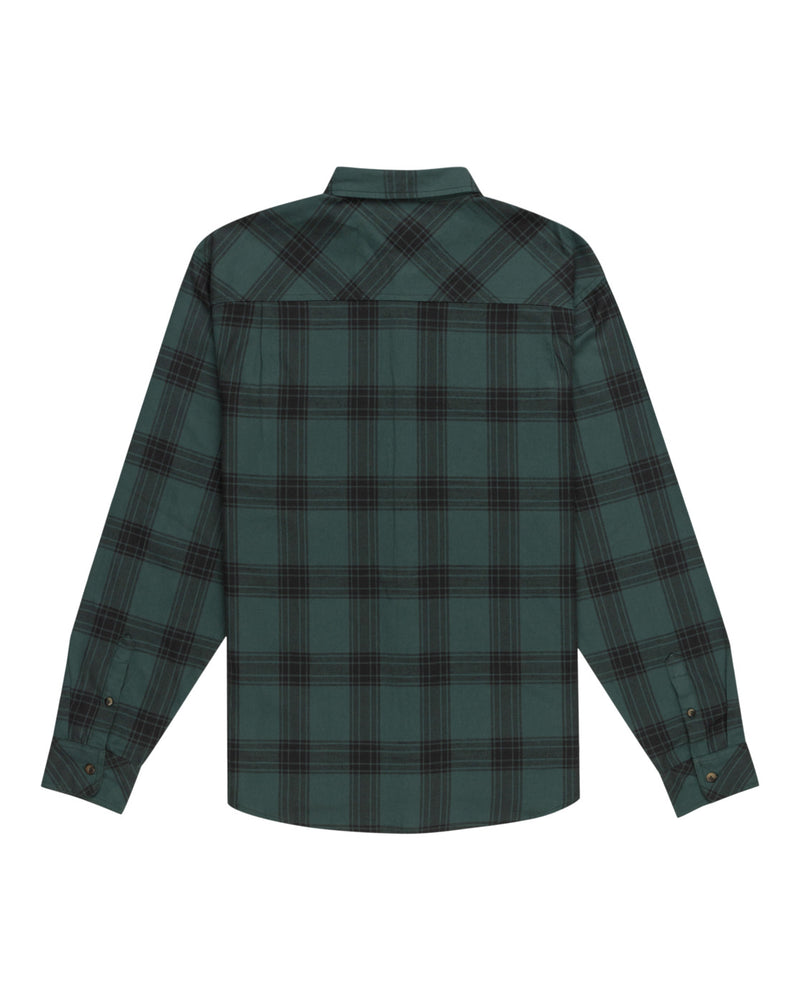 Load image into Gallery viewer, Element Men&#39;s Compass Long Sleeves Shirt Trekking Green Plaid ELYWT00154_GSC1
