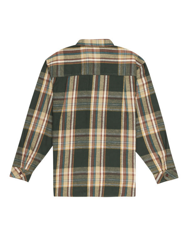 Load image into Gallery viewer, Element Hueco Classic Long Sleeve Shirt Slate Green Plaid ELYWT00155_TKJ1
