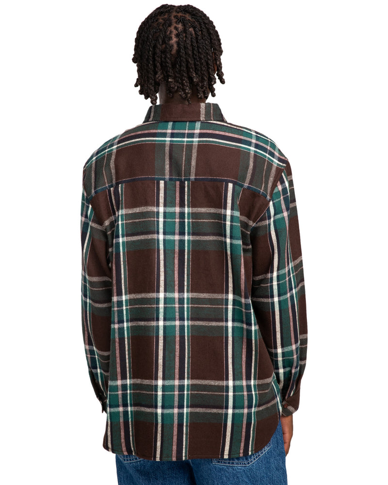 Load image into Gallery viewer, Element Hueco Classic Long Sleeve Shirt Java Plaid ELYWT00155_CTF1
