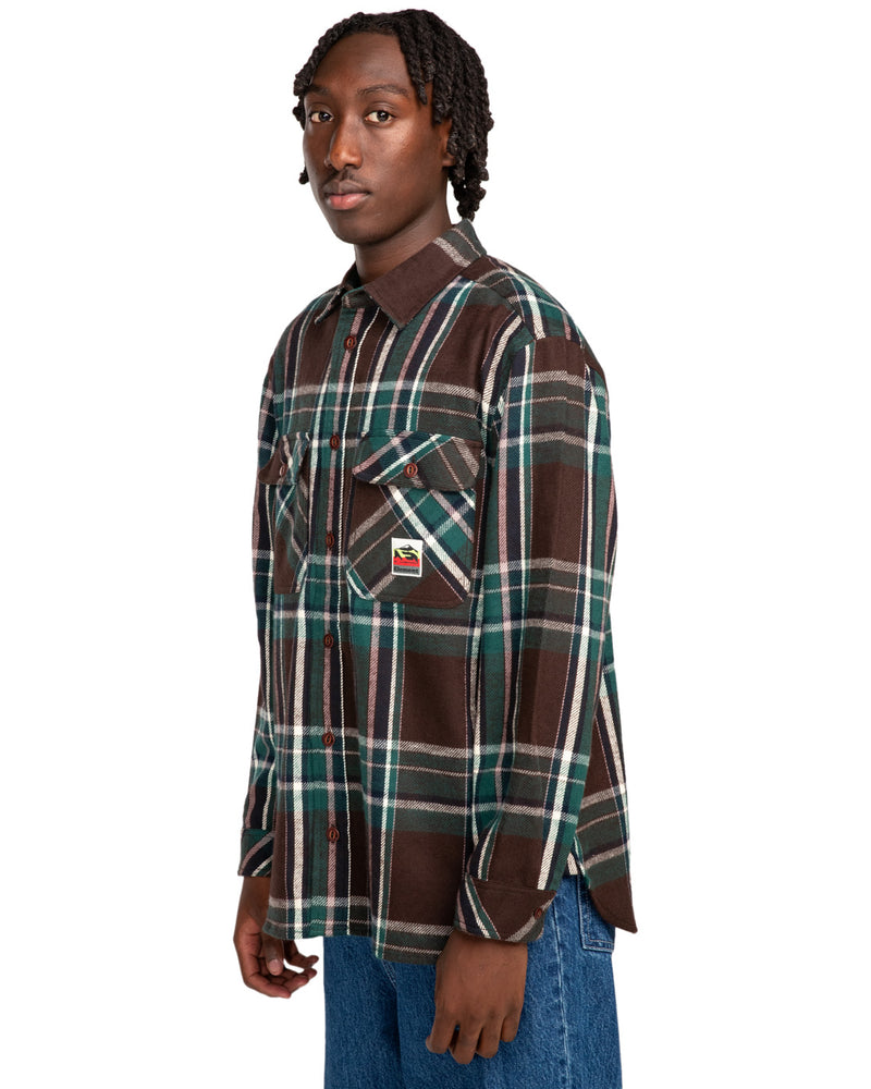 Load image into Gallery viewer, Element Hueco Classic Long Sleeve Shirt Java Plaid ELYWT00155_CTF1
