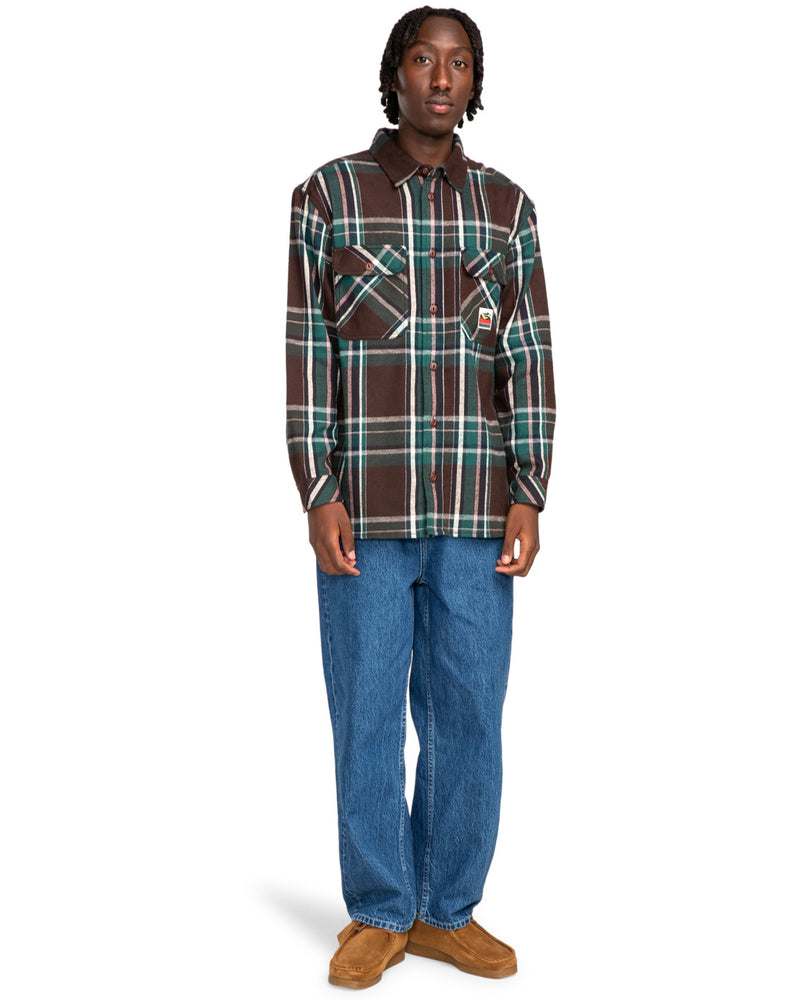 Load image into Gallery viewer, Element Hueco Classic Long Sleeve Shirt Java Plaid ELYWT00155_CTF1
