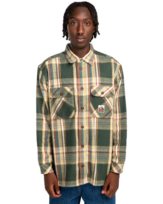 Element Hueco Classic Long Sleeve Shirt Slate Green Plaid ELYWT00155_TKJ1