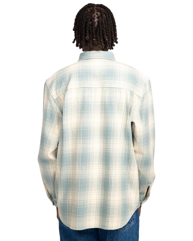 Load image into Gallery viewer, Element Men&#39;s Hawthorne Long Sleeve Shirt Trooper Plaid ELYWT00157_BLN1
