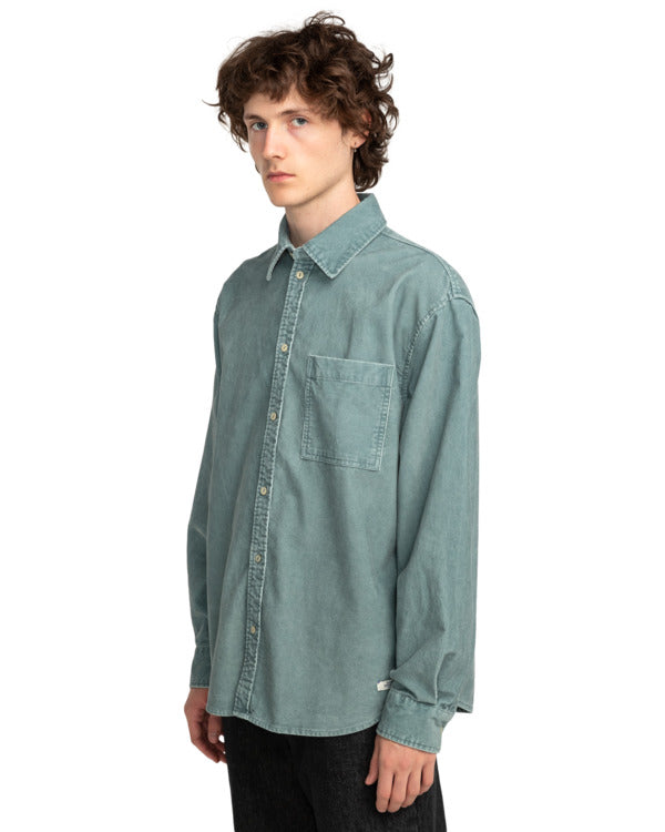 Load image into Gallery viewer, Element Men&#39;s Velteen Long Sleeves Shirt Trooper ELYWT00158-BLN0
