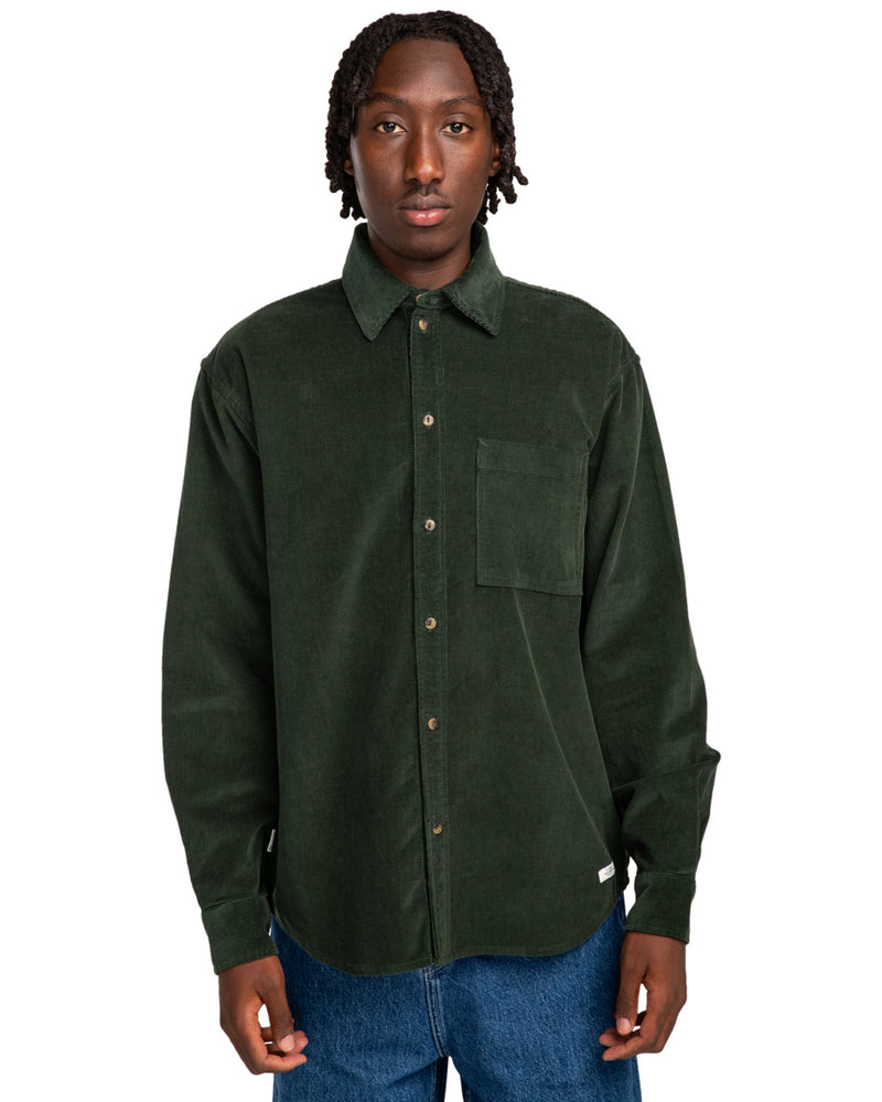 Load image into Gallery viewer, Element Men&#39;s Velteen Long Sleeves Shirt Deep Forest ELYWT00158-KSW0
