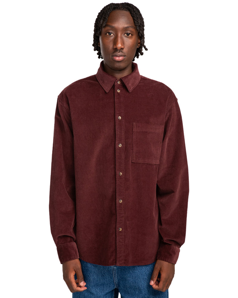 Load image into Gallery viewer, Element Men&#39;s Velteen Long Sleeve Shirt Decadent Chocolate ELYWT00158-RSQ0
