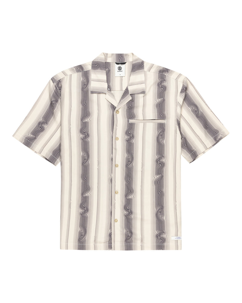 Load image into Gallery viewer, Element Men&#39;s Bowling Short Sleeves Shirt Swirl Stripes ELYWT00170_TEG3
