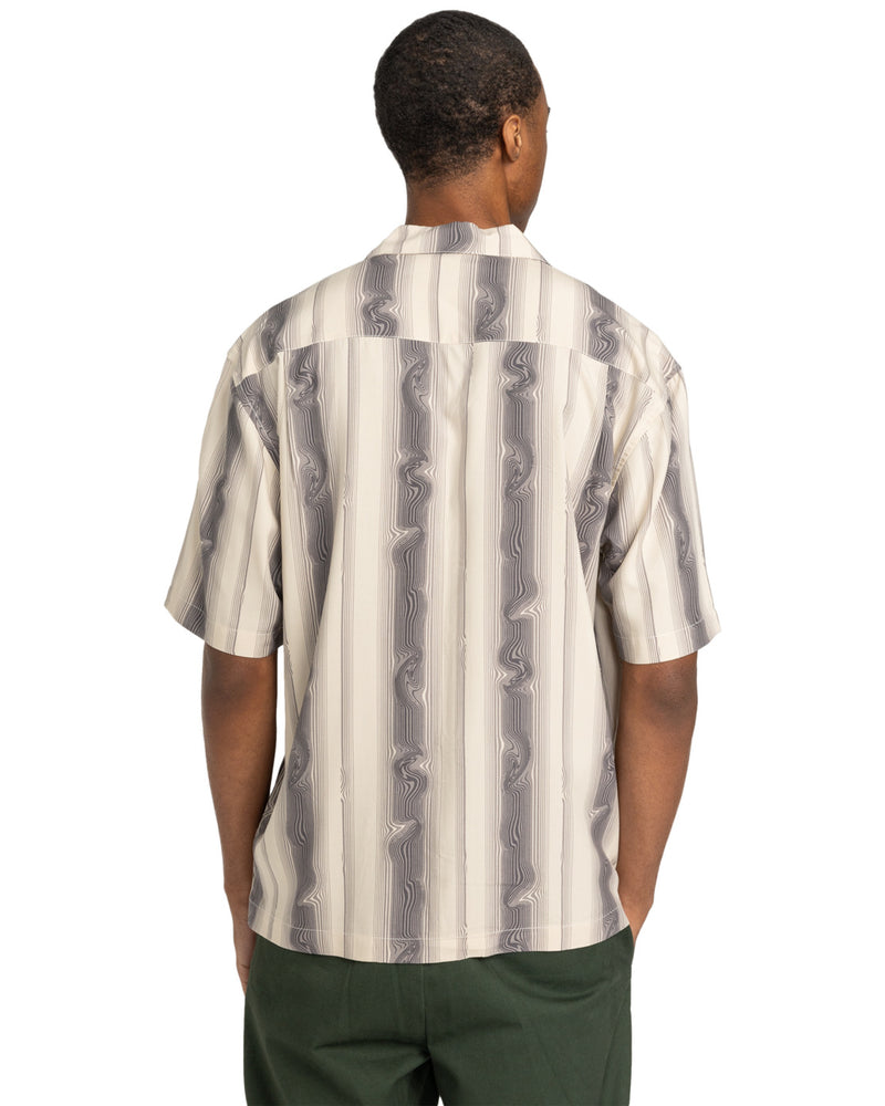 Load image into Gallery viewer, Element Men&#39;s Bowling Short Sleeves Shirt Swirl Stripes ELYWT00170_TEG3
