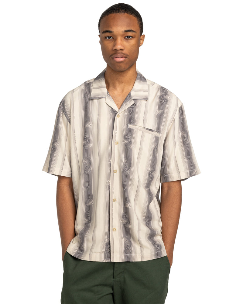 Load image into Gallery viewer, Element Men&#39;s Bowling Short Sleeves Shirt Swirl Stripes ELYWT00170_TEG3
